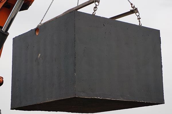 szamba betonowe z dźwigiem